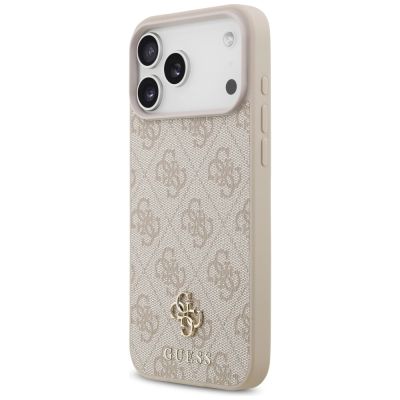 2. Guess 4G Small Classic Logo MagSafe Case for iPhone 17 Pro Max / 18 Pro Max - Pink