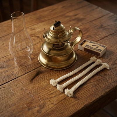 3. FLAT WICK FOR KEROSENE LAMP AND TORCH 24x1.2x0.6 CM - SET OF 4