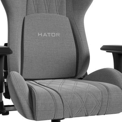 6. HATOR Darkside 3M Fabric Universal Gaming Chair Gray
