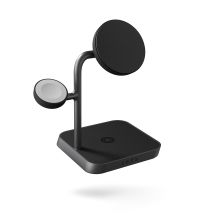 Zens Aluminum Series 3 in 1 Magnetic Wireless Desktop Charger Pro 3+ Watch with Power Supply