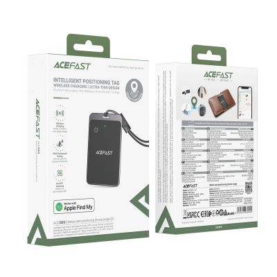 9. Acefast S3 metal card positioning device single metal gray