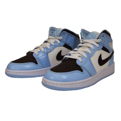 3. Air Jordan Mid Ice Blue 2022 (GS) Kids' Sports Shoes - 555112-401