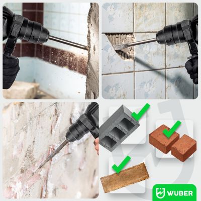 15. Rotary Hammer Drill with 4 J Impact Energy, 2500 W, W28920 WUBER