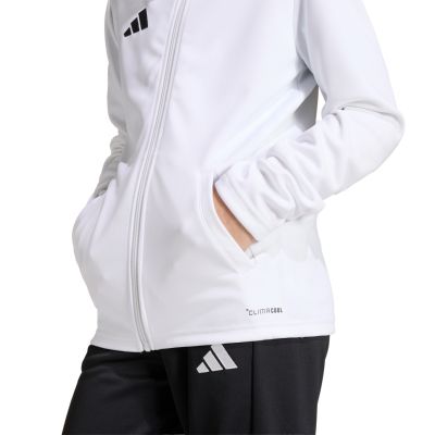 7. adidas Entrada 26 Track kids' sweatshirt white JZ6605