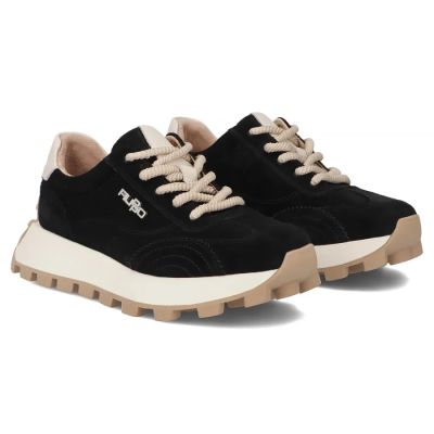 5. Leather platform sneakers black Filippo DP7498