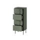 2. Chest of drawers 4S TRESSE 50x40x125 matt green