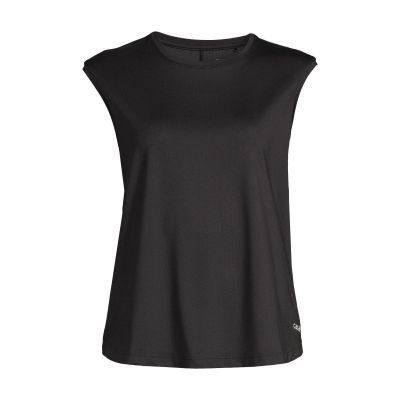 2. CASALL Laser Mesh Muscle Tank Black