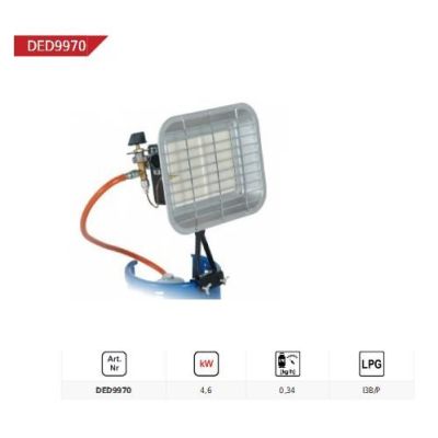 DEDRA DED9970 Silver Radiator 4600 W