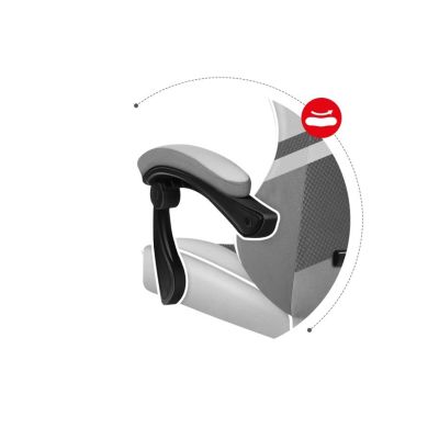 7. Huzaro Force 4.4 Gray Mesh Gaming Chair
