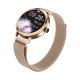 8. VELTORI VT340-1 Women's Smartwatch Gold Bracelet + Pink Silicone Strap