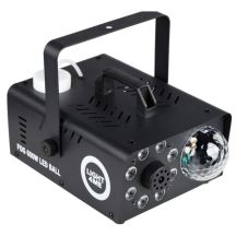 LIGHT4ME FOG 600W LED BALL - Smoke/fog machine, backlit smoke effect/disco ball, wireless remote control