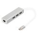 6. Digitus Hub USB 3.0 Type-C™ with Gigabit Ethernet