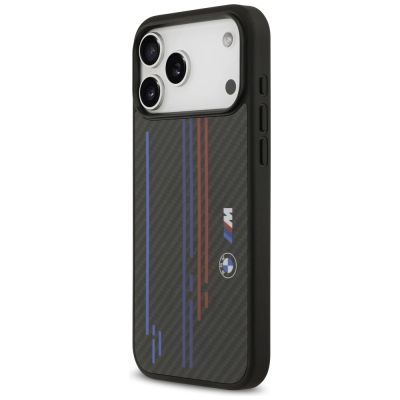 2. BMW M Kevlar Lines & Logo MagSafe Case for iPhone 17 Pro Max - Black