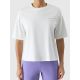 2. Women's oversize printed T-shirt 4F 4FRSS24TTSHF2089-11S
