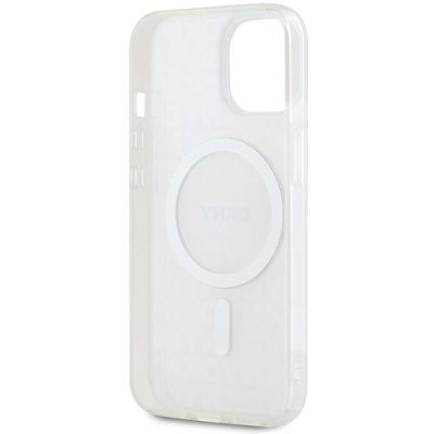 7. DKNY IML Mono & Stripe MagSafe case for iPhone 15 / 14 / 13 - pink