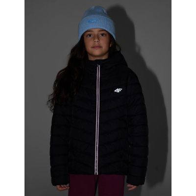 6. Girls' jacket with synthetic filling 4F 4FJRAW26TDJAF1054-20S