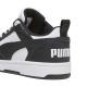 3. Puma Rebound V6 Lo Mid kids' shoes white and black 393833 01