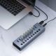 3. Orico BT2U3-10AB Hub 10x USB-A 3.0 with switches - gray