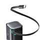 5. Joyroom JR-TCL02 65W USB-A USB-C GaN charger with built-in USB-C cable - black
