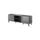 5. ABETO TV cabinet 150x42x52 graphite/glossy graphite