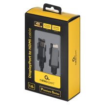 GEMBIRD CABLE DISPLAYPORT M -> HDMI M/M 4K, 1.8M