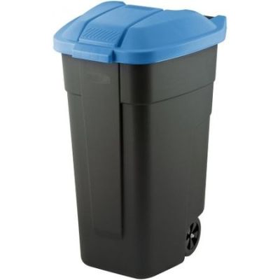 CURVER WASTE BIN BLACK 110L... / BLUE LID