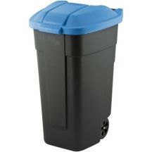 CURVER WASTE BIN BLACK 110L... / BLUE LID
