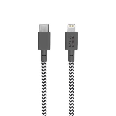 2. Native Union Night Cable - USB-C - lightning cable, 3 m (zebra)