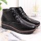 20. Black Insulated Patent Leather Wedge Ankle Boots Filippo