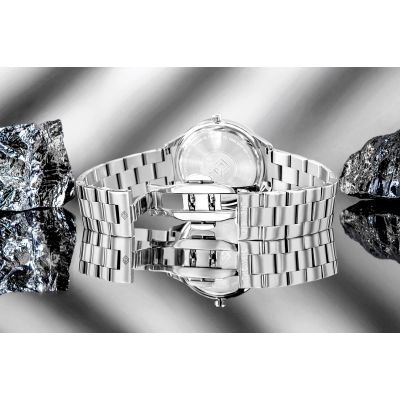 8. Giewont Sapphire Silver Women's Watch GW1140-B1