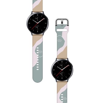 2. Strap Moro for Samsung Galaxy Watch 40 / 41 / 42 / 43 / 44 mm silicone bracelet watch band - pattern 17