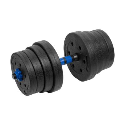 6. Bituminous adjustable dumbbells with connector 2x15kg REBEL ACTIVE