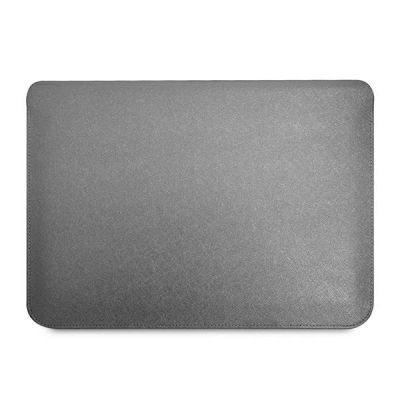 3. Guess Saffiano Triangle Logo case for a 16" laptop - silver