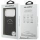 8. Karl Lagerfeld Embossed Open Ring RSG Logo MagSafe Case for iPhone 17 Pro Max / 18 Pro Max - Black