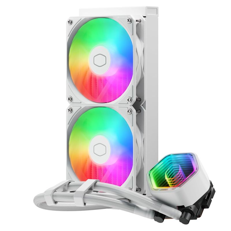 3. Cooler Master MasterLiquid 240 Core II White Processor Liquid Cooling Kit 12cm White