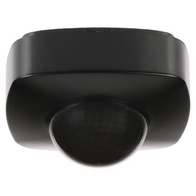ORNO 360° presence sensor, IP65, 2000W, 3 sensors, black