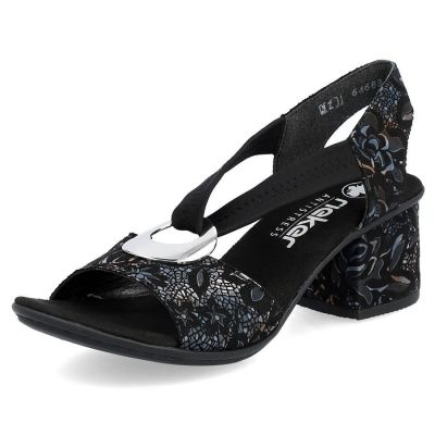 8. Comfortable Rieker W RKR679 black sandals