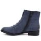 7. Women's blue flat ankle boots M.Daszyński SA62-126
