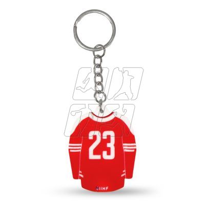 2. Keychain hockey jersey Poland (Away) SREBBREKH-PL