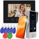 EURA VDP-90A3 DELTA VIDEO DOORPHONE + black TUYA monitor