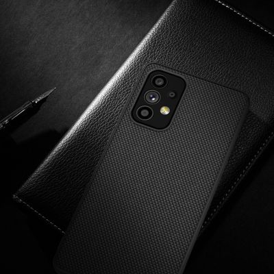 12. Nillkin Textured Case durable reinforced case with gel frame and nylon back for Samsung Galaxy A73 black