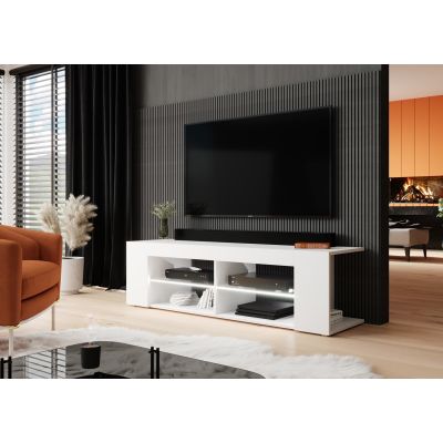 2. TEXAS 50/134/40 TV cabinet, white/glossy white