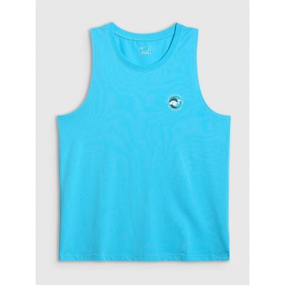 5. Men's regular sleeveless T-shirt with print 4F 4FRSS26TSLEM366-10S