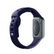 6. 3mk Silicone Watch Strap for Apple Watch 42 / 44 / 45 / 49 mm - blue