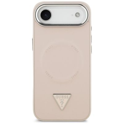 3. Guess Triangle Logo MagSafe Case for iPhone Air - Pink
