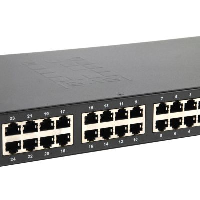 4. LevelOne FE PoE+ Switch 26-Port 19" 150W 1Gbps