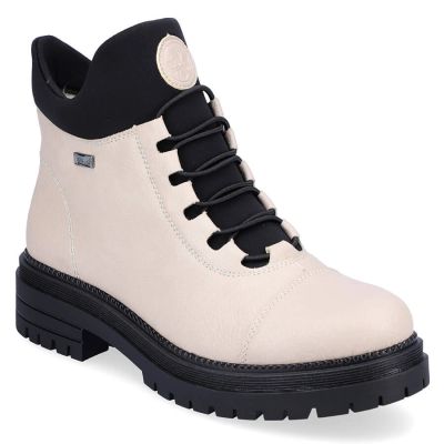 40. Waterproof, Comfortable Beige Women’s Insulated Ankle Boots Rieker Y3163-60