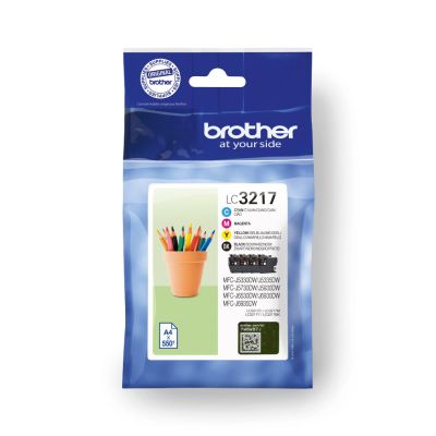 Brother LC-3217 Ink Cartridge Original Black, Cyan, Magenta, Yellow
