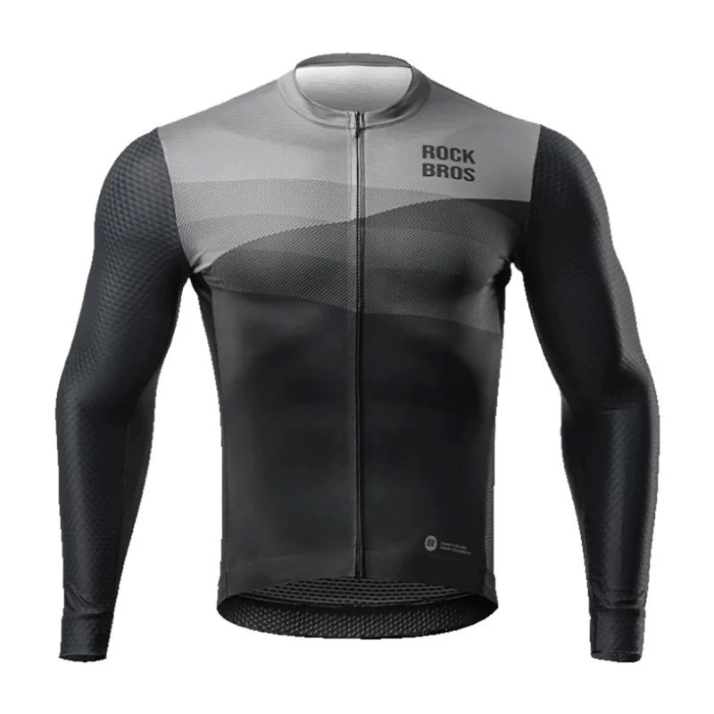 2. Rockbros 15120009002 Long Sleeve Cycling Jersey Spring/Summer M - Black