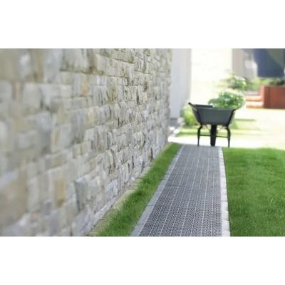 28. OPENWORK PAVEMENT GRID MOSAIC BLACK 1PC.